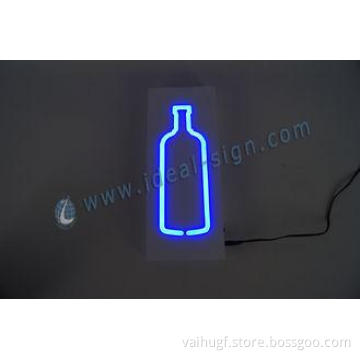 Acrylic LED Neon Sign Indoor Bottle Shape For Advertising D